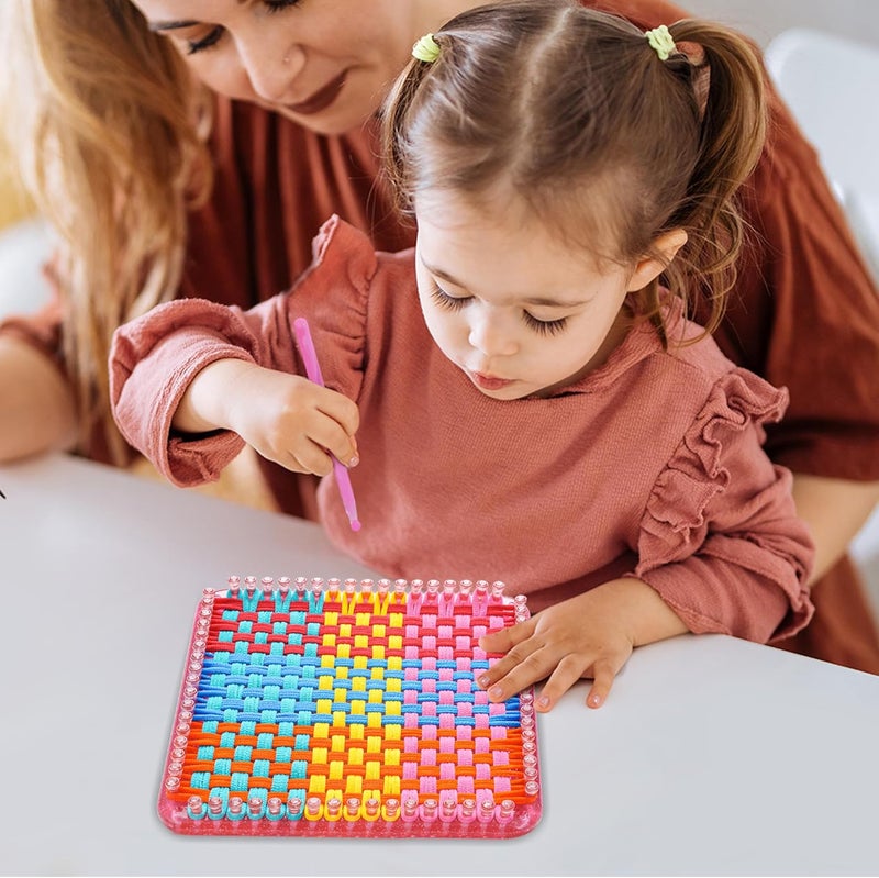 Renlive Upgraded Weaving Loom Kit Toys for Kids & Adults, DIY Arts & Crafts, Easy Potholder Loom Knitting Activity for Beginners, Ideal Gifts for Girls Ages 5 6 7 8-12 13 Years Old, 252 Craft Loops - Image 4